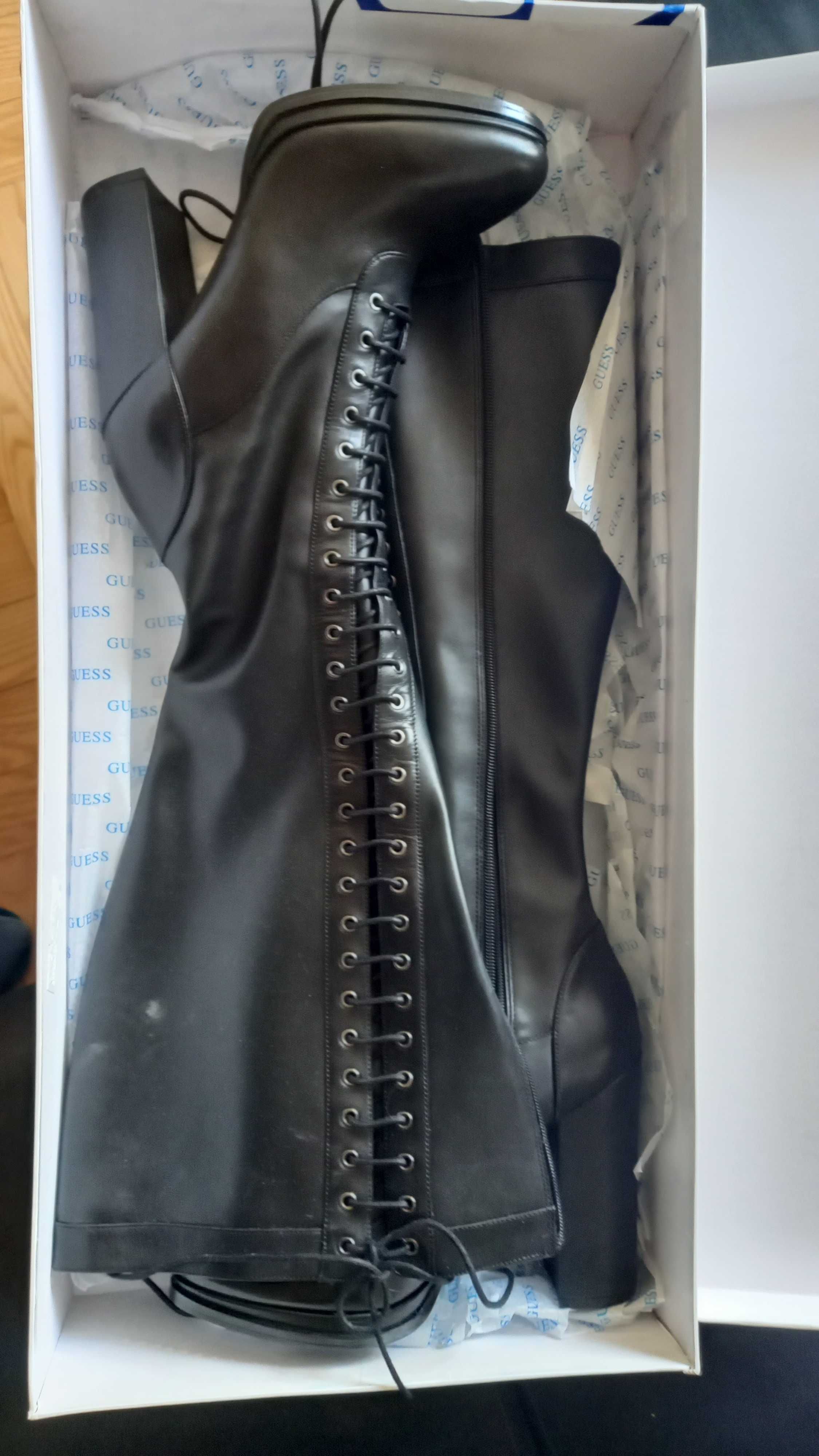 Kozaki Guess nowe, czarne