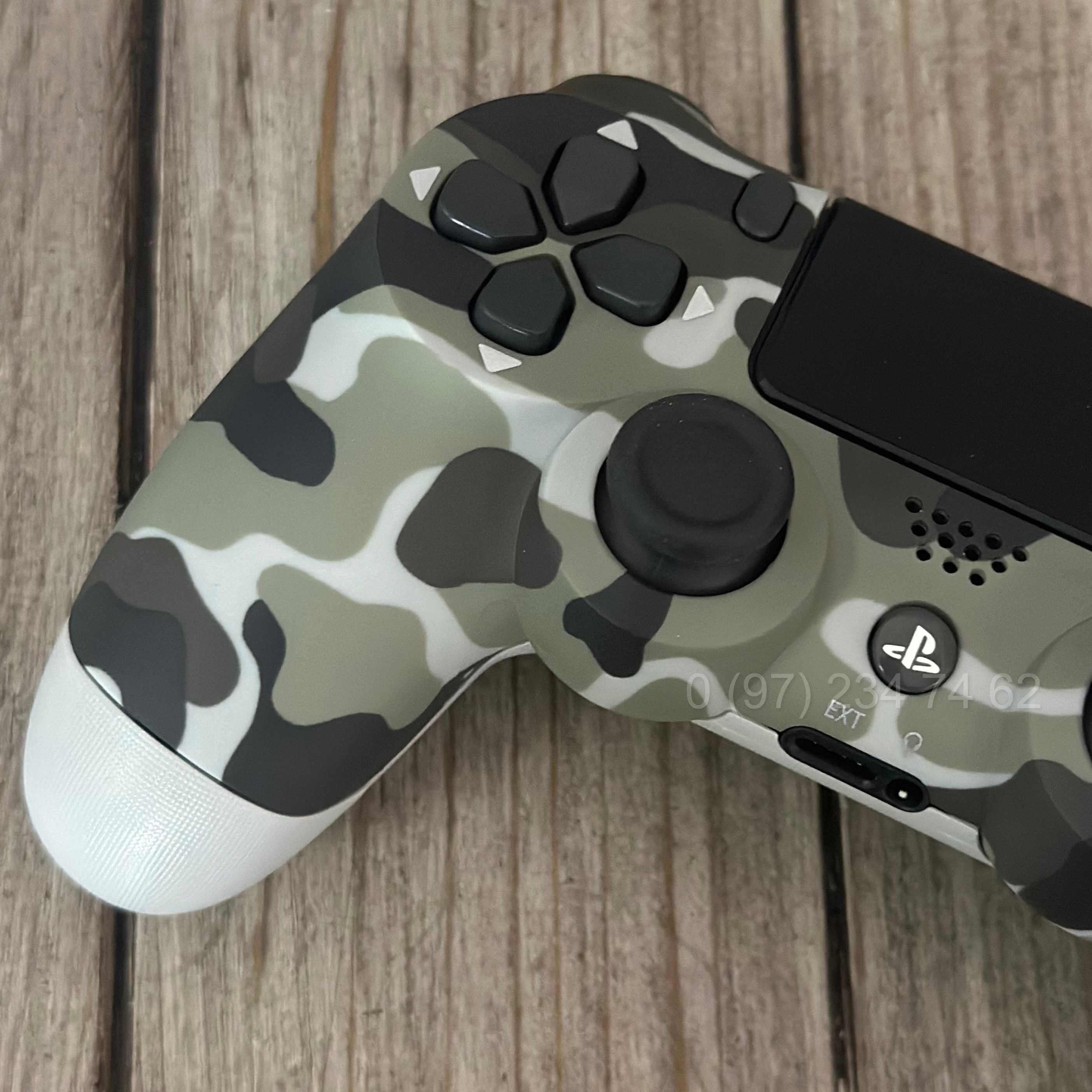 Бездротовий джойстик Dualshock 4 Универсальный джойстик Сірий камуфляж