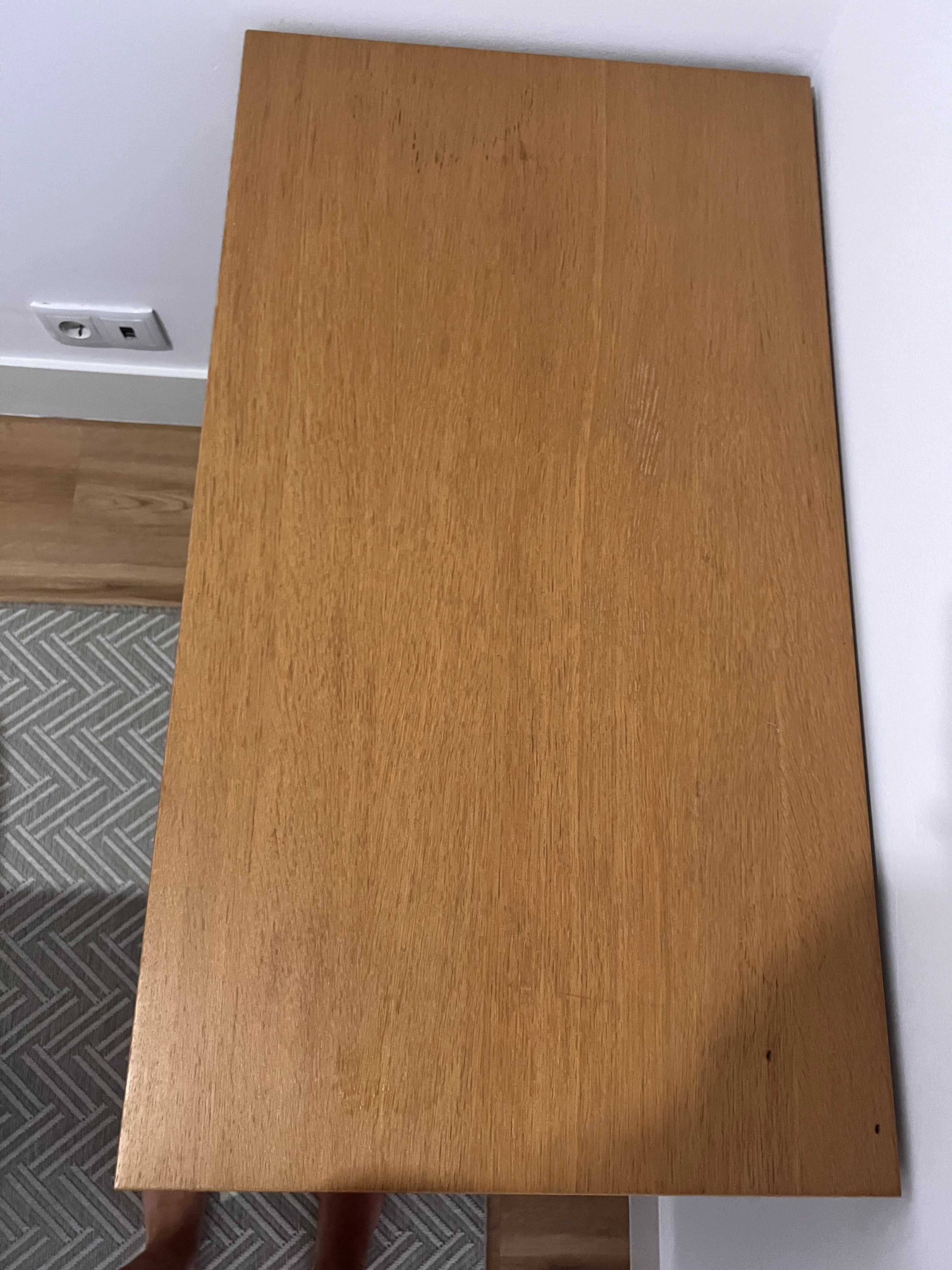 Mesa extensível BJURSTA chapa de carvalho 50/70/90x90 cm