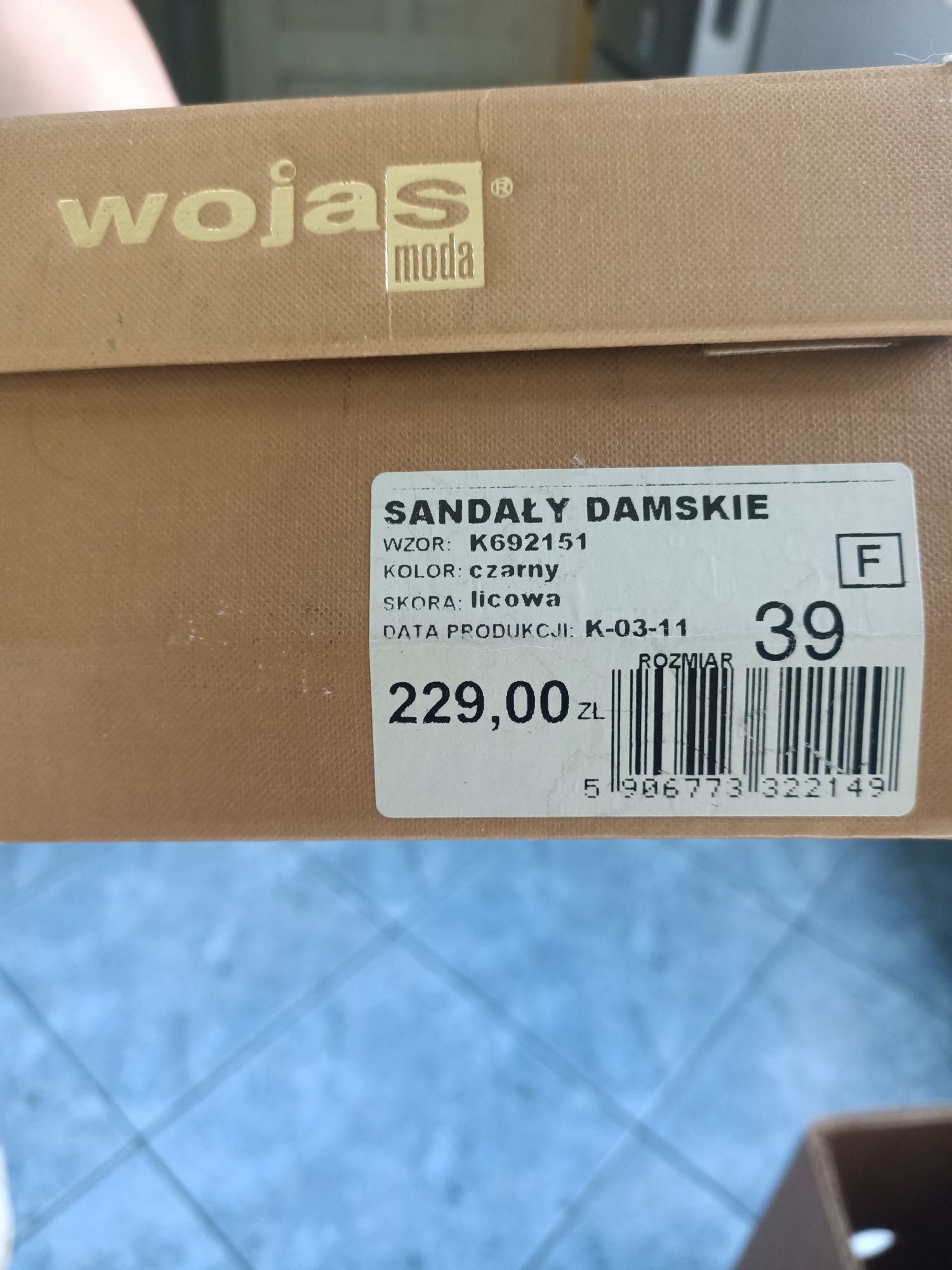 Sandały damskie skórzane