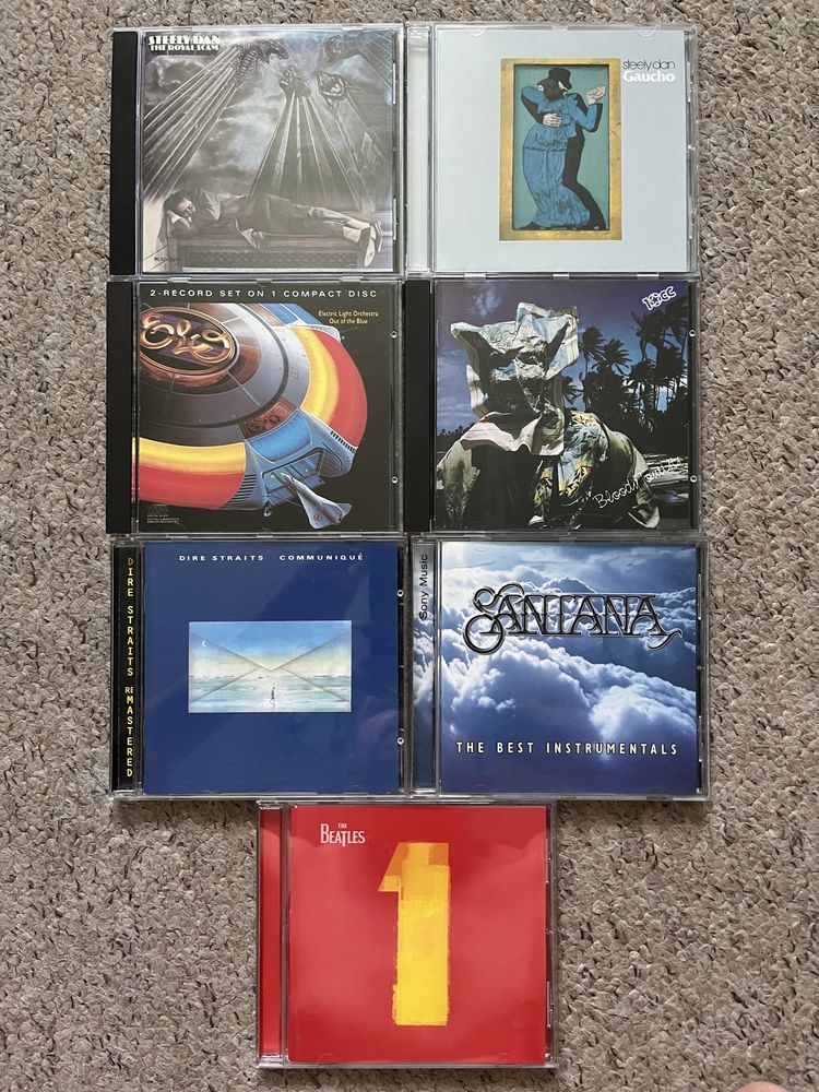 Диски фірмові CD Steely Dan, ELO, 10cc, Dire Straits, Santana, Beatles