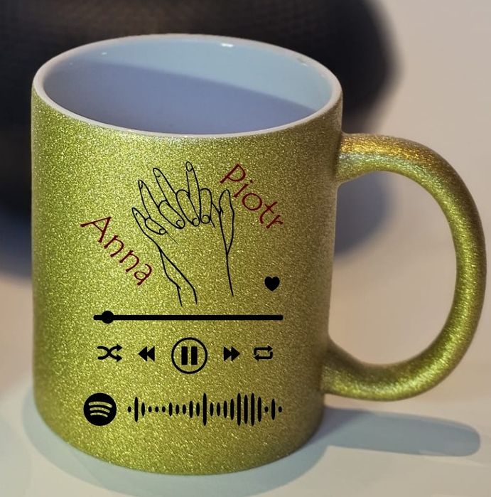 Kubek z Waszą piosenką Walentynki Rocznica