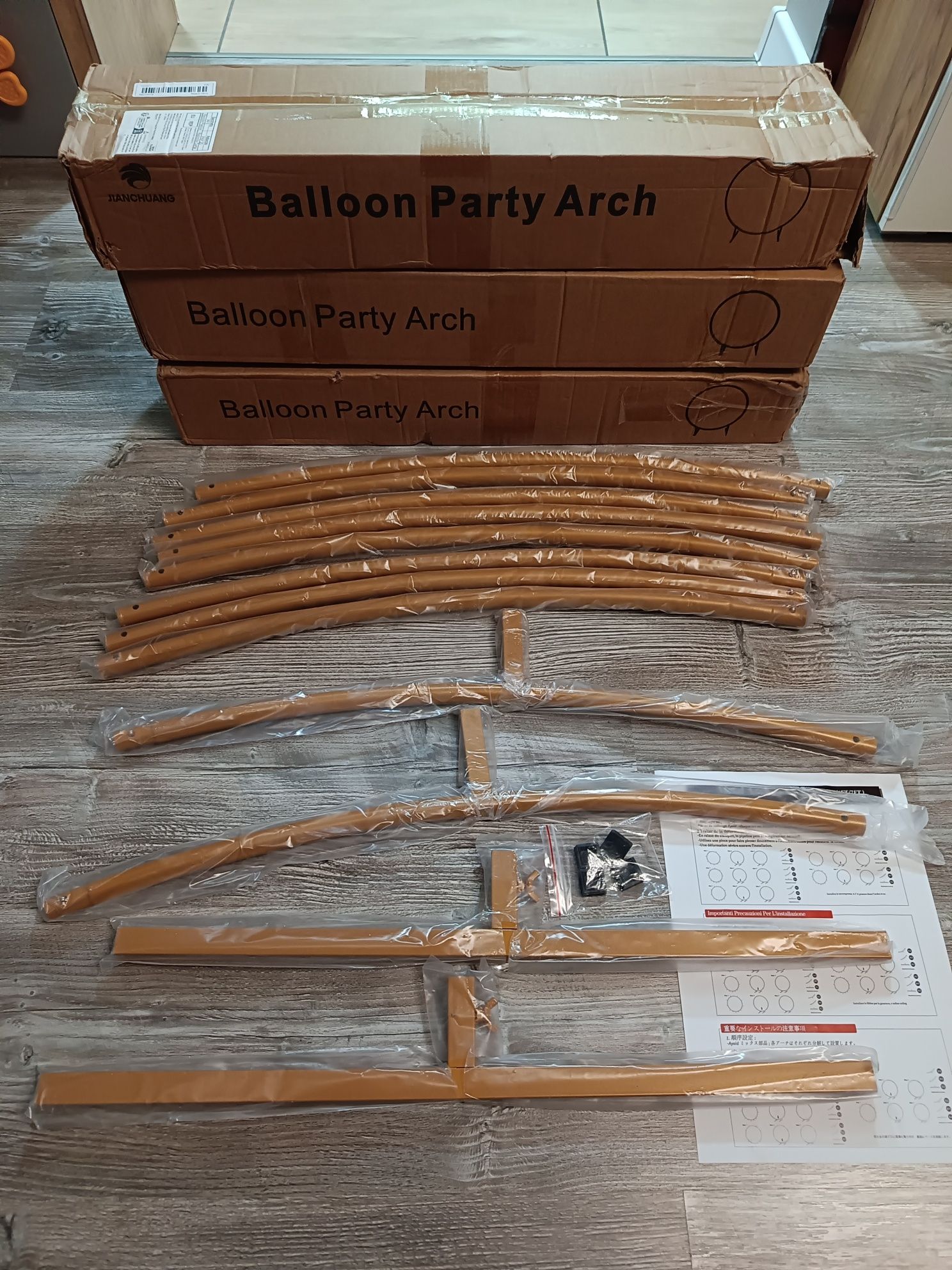 Metalowy stojak/stelaż na balony, kwiaty