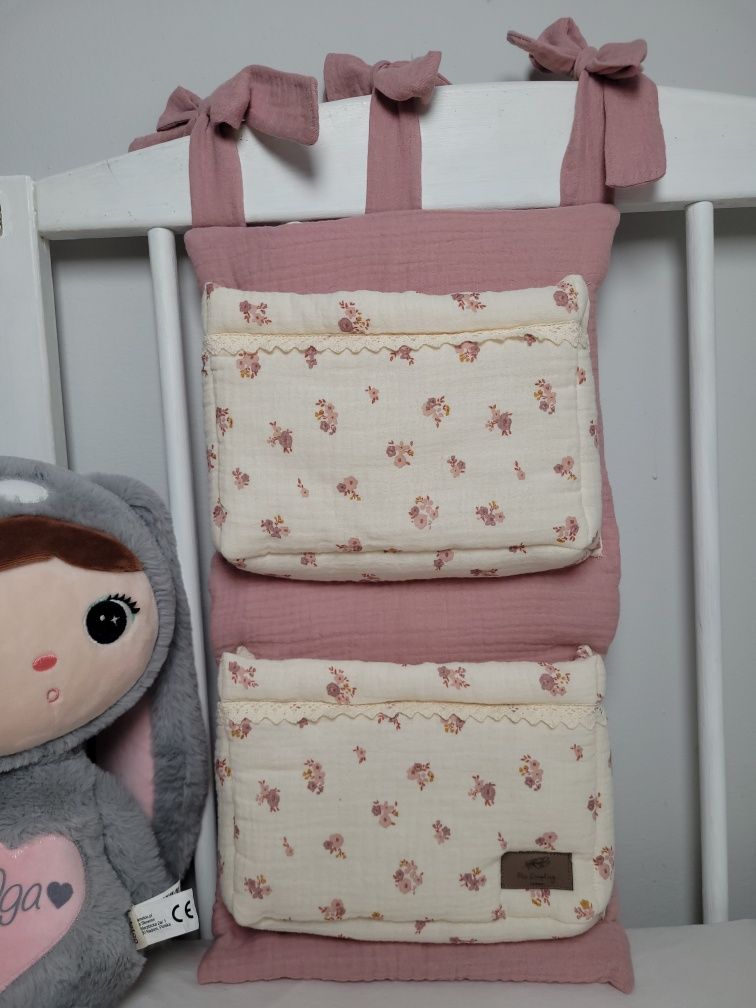 Organizer na łóżeczko dziecięce niemowlęce handmade Mrs Dumpling