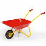 Czerwona taczka metalowa Rolly Toys – zabawa i nauka w ogrodzie!