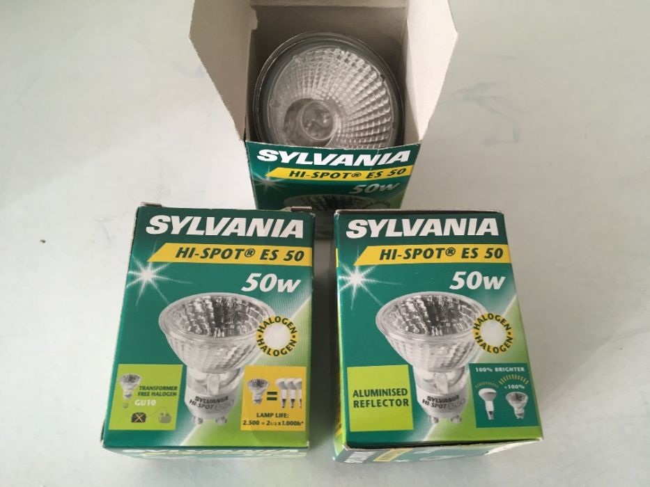 3 Lâmpadas de halogéneo - Sylvania - 50w + 1 OFERTA (Osram)