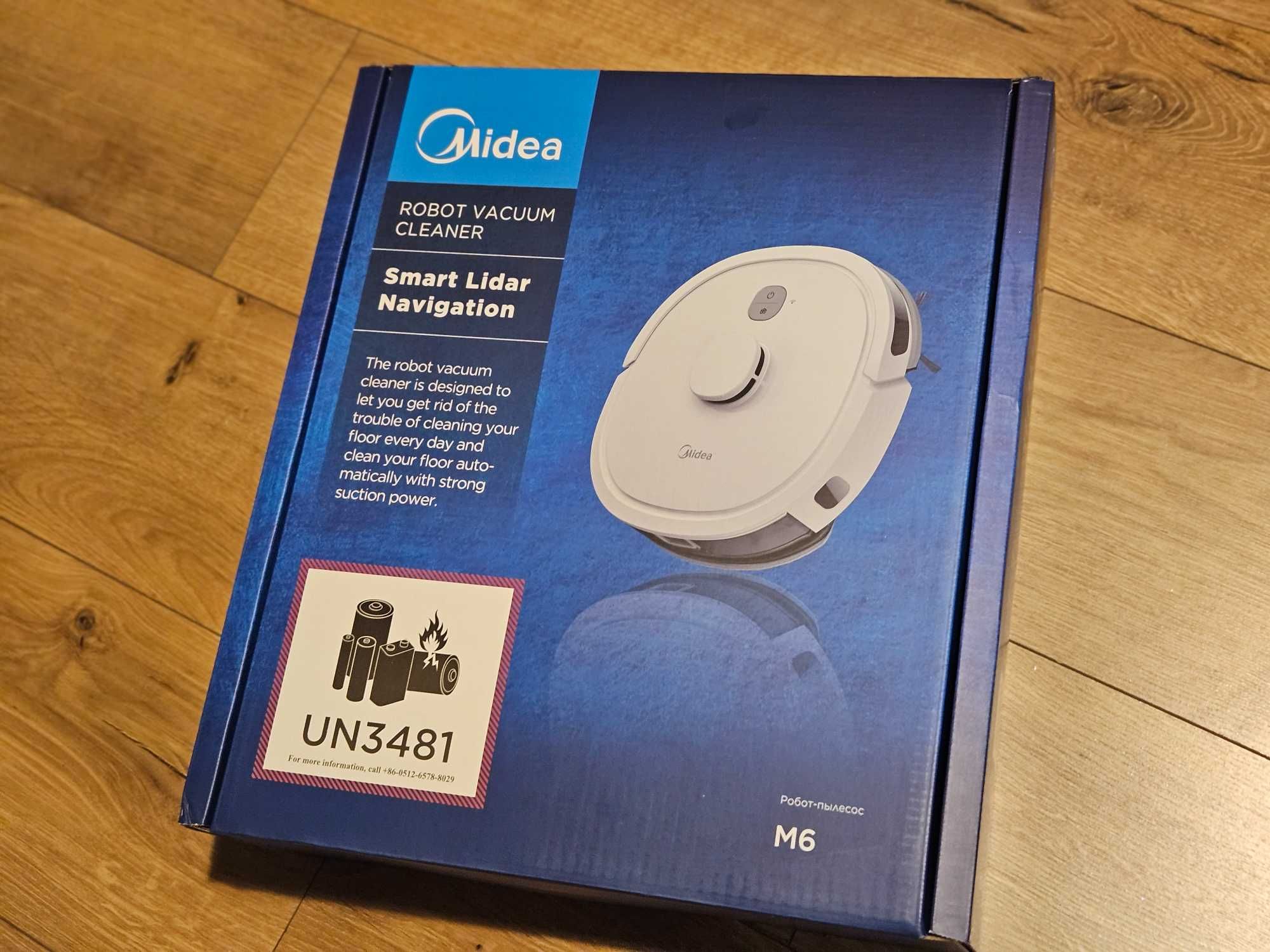 Midea m6 robot odkurzacz lidar mapa jak xiaomi roborock roomba