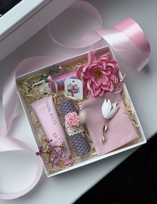 Набори на подарунок мило саше лаванда мильні квіти свічка