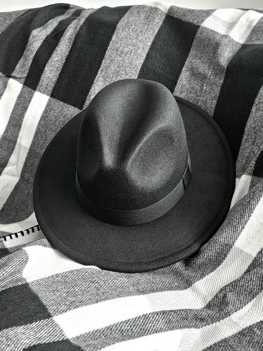 Fedora czarny black kapelusz hat New nowy