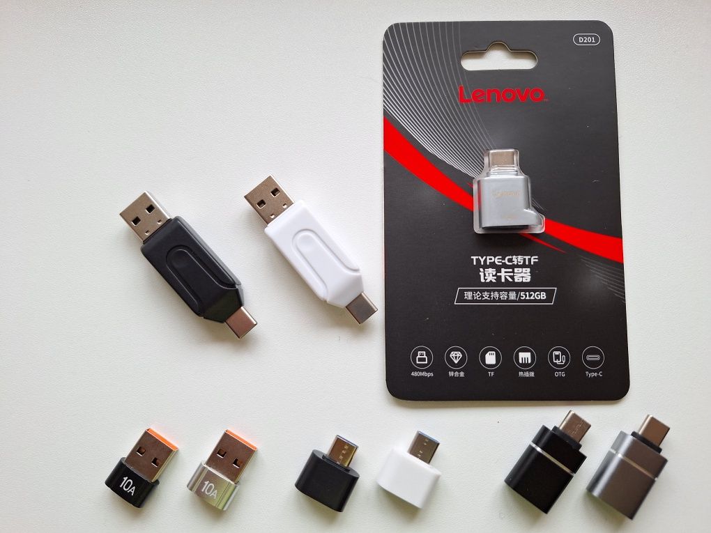 Перехідник адаптер кардридер OTG  Type-C USB 3.0