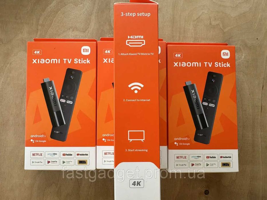НАЛАШТОВАНА Xiaomi Mi TV Stick 4K 2/8 Amlogic Dolby Atmos EU