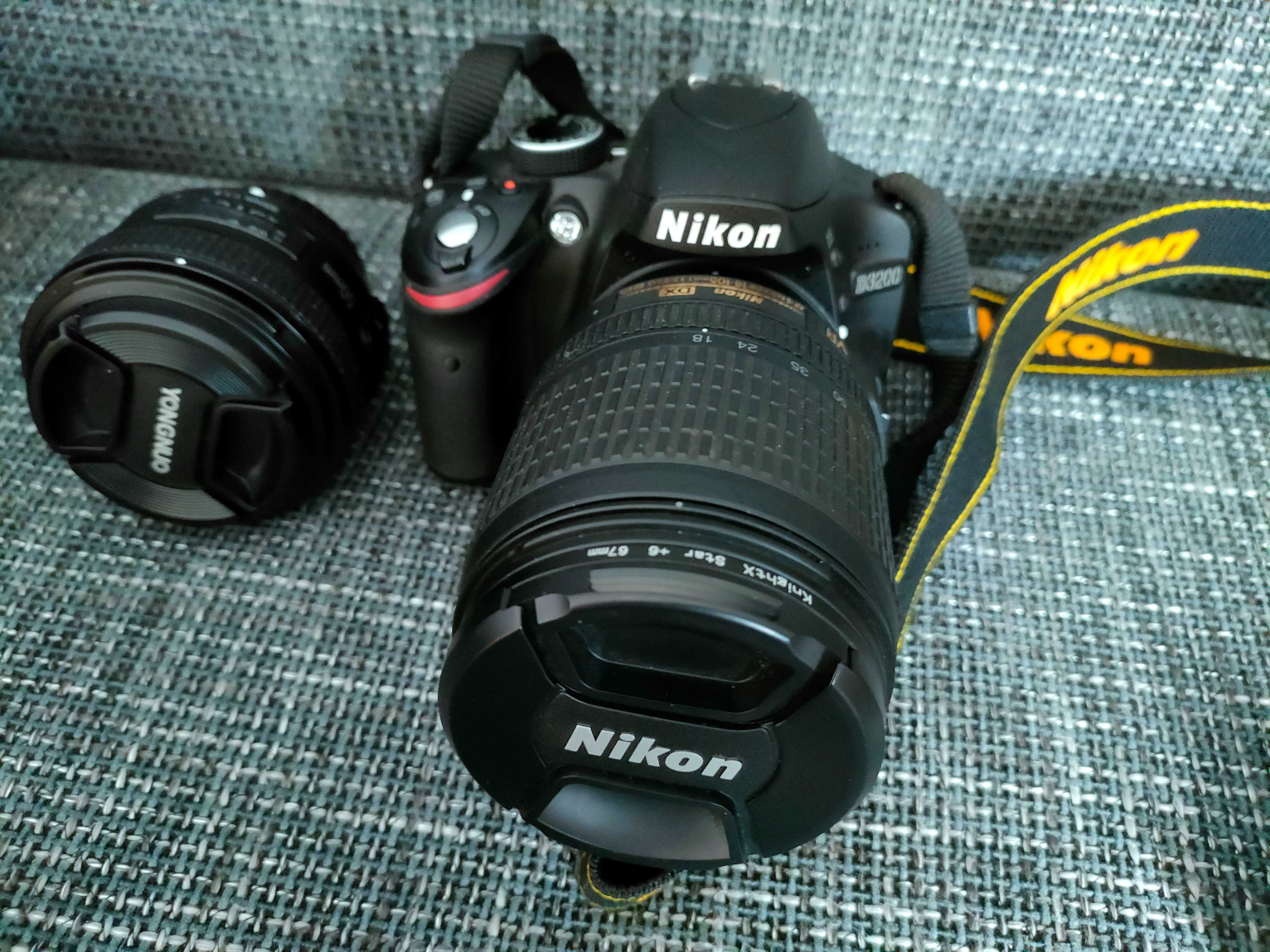 Nikon D3200 + 2 obiektywy i inne