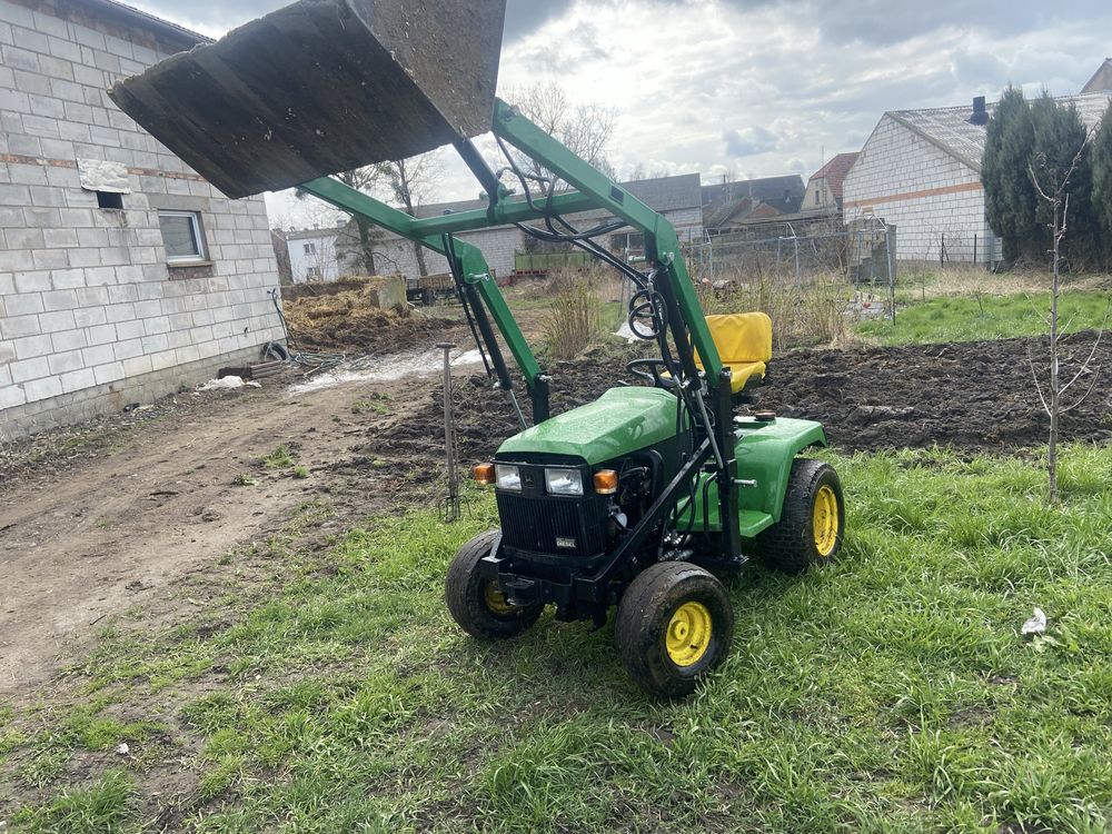 Traktorek  john deere 415/455 z turem miniladowarka