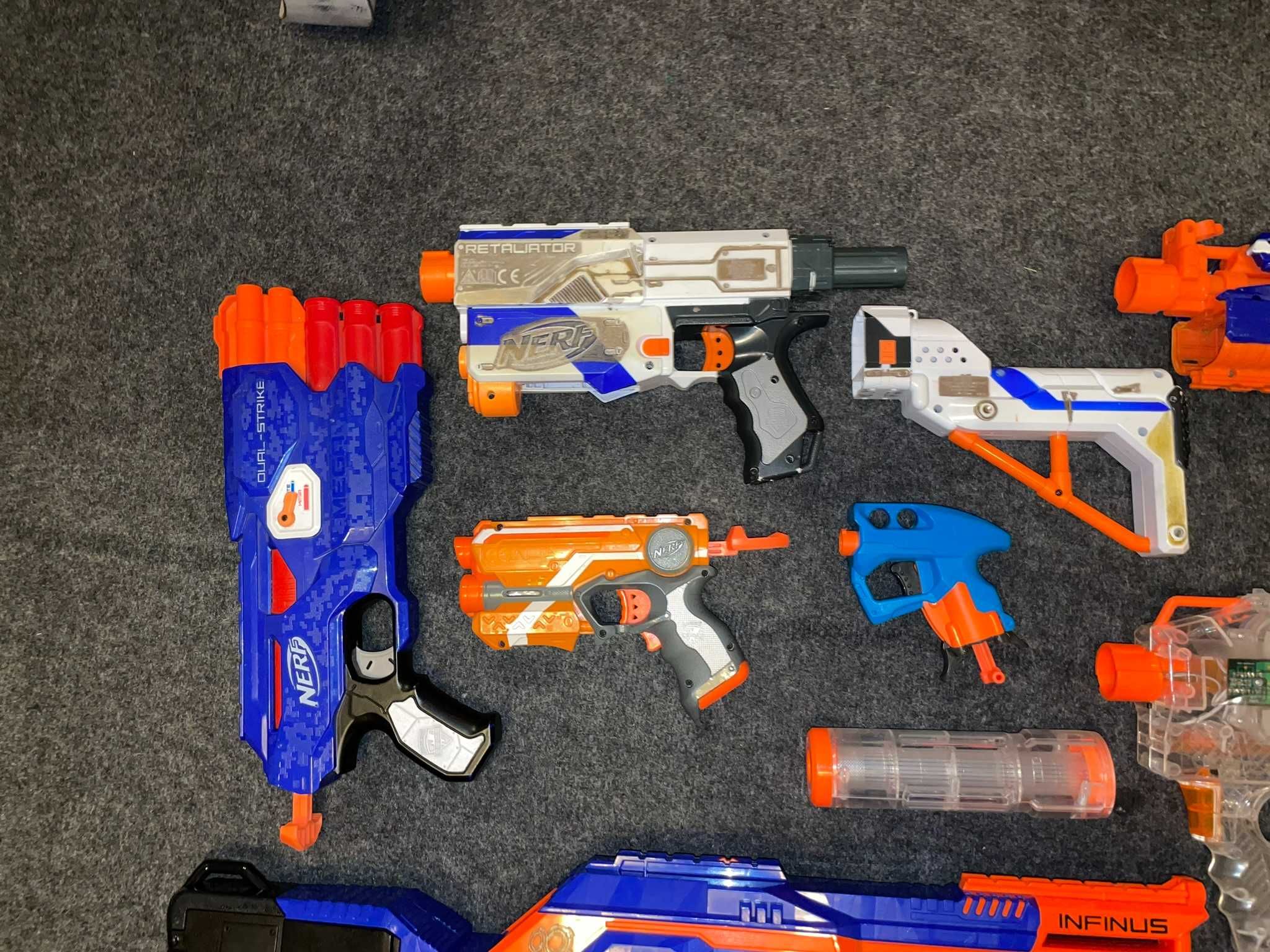 Duży zestaw Nerf Modulus Evader, Dual Strike,