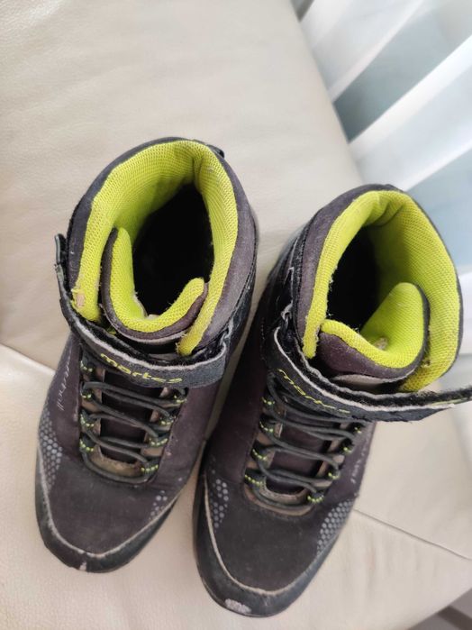 Buty jesienno-zimowe/32/21 cm/na rzepy/górskie/kozaki/trekkingowe