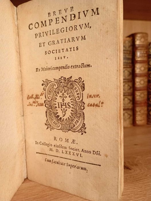 Starodruk 1586 Wyd.I Skrócone Przywileje Jezuickie - Rzym - Katolicyzm