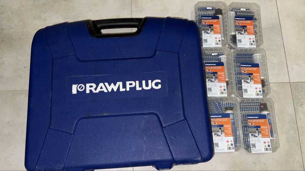 Osadzak do betonu Rawlplug R-RAWL-SC40II + 3000 gwoździ 22mm