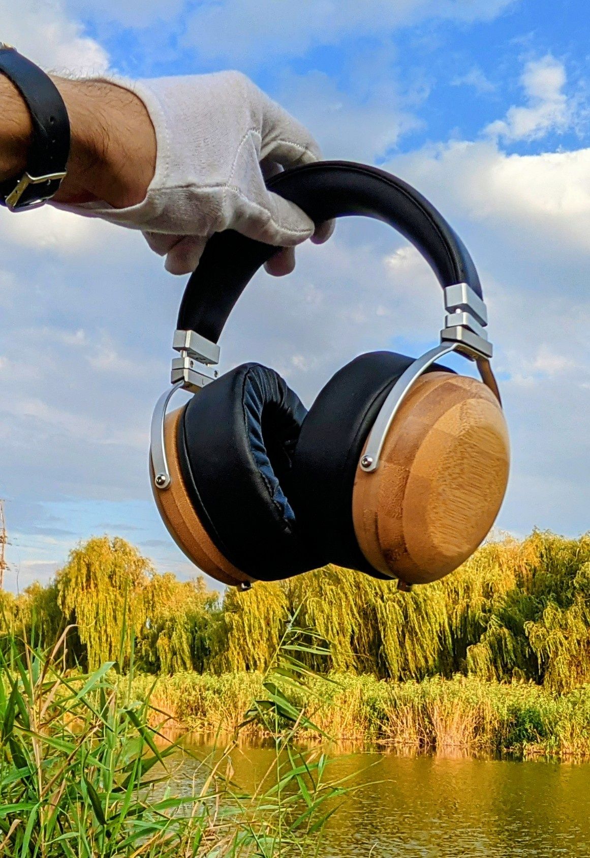 Наушники  HI-FI HI-END  бамбук настройка звука Onkyo SN-1,  STAX 4000$