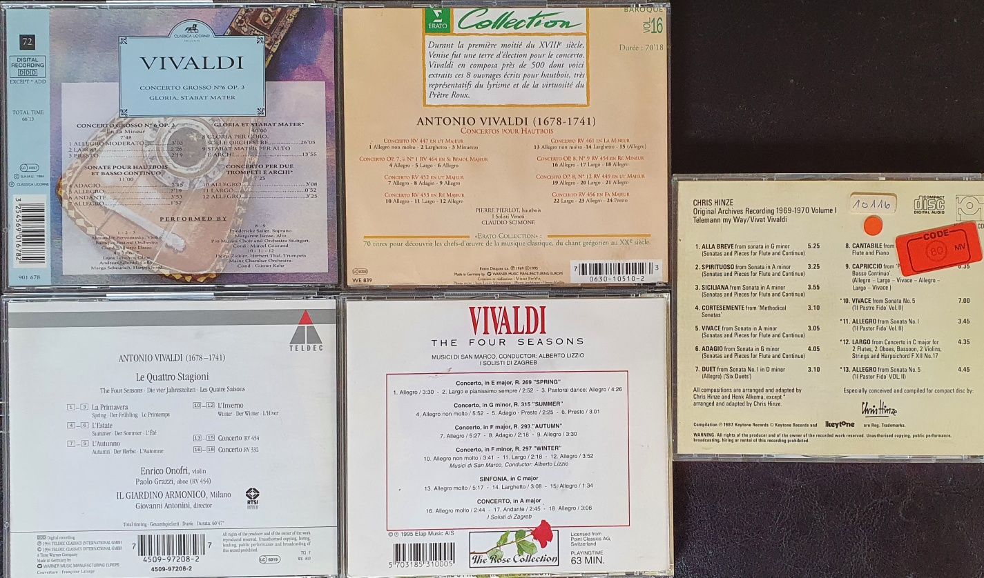 Cds música clássica Beethoven, Mozart, Vivaldi