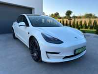 Tesla Model 3 Performance - auto jak nowe, rozszerzony autopilot, satynowy PPF
