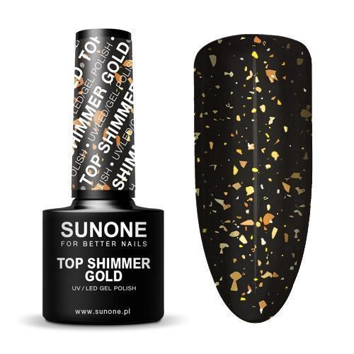 Sunone Top Shimmer Gold Top Hybrydowy 5G (P1)