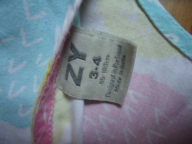 Vestido de Verão - 3/4 anos