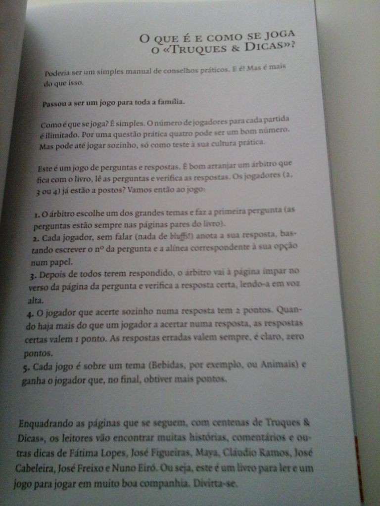 Livro: Truques e Dicas Os Conselhos do Fátima