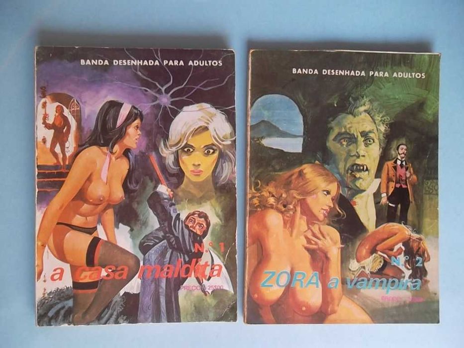 Banda desenhada erótica antiga, ver fotos