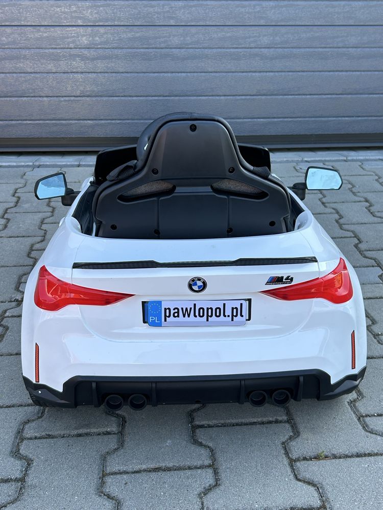 Auto Na Akumulator BMW M4 2X45 WATT Akumulator 12V 7Ah Skóra Pilot