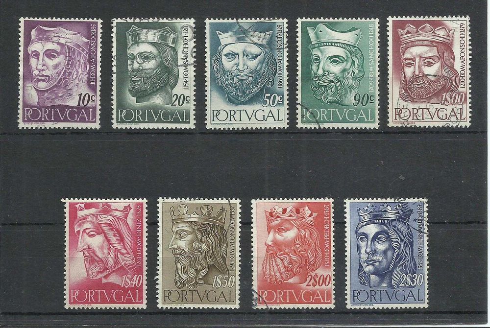 Selos portugueses – Ano completo de 1955, 13 selos usados