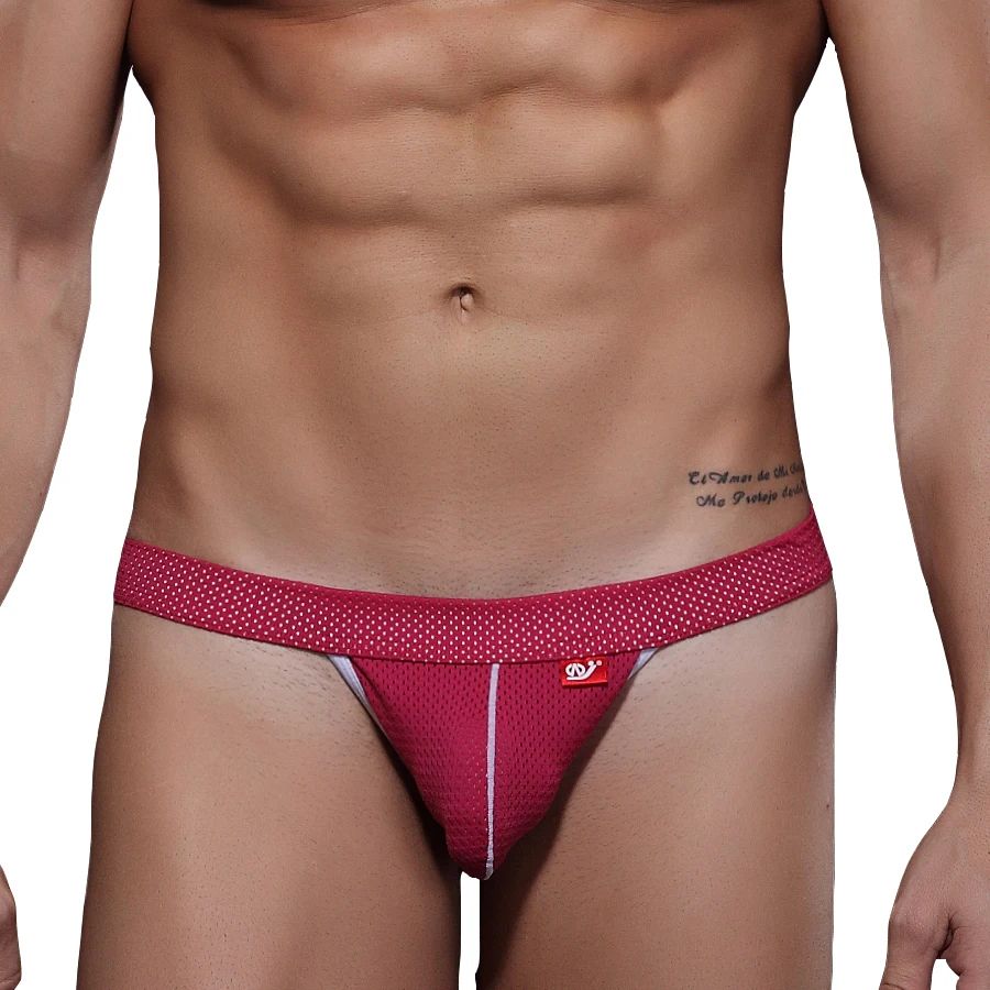 Męskie Sexowne Siateczkowe Stringi i Jockstrapy w Jednym - XL