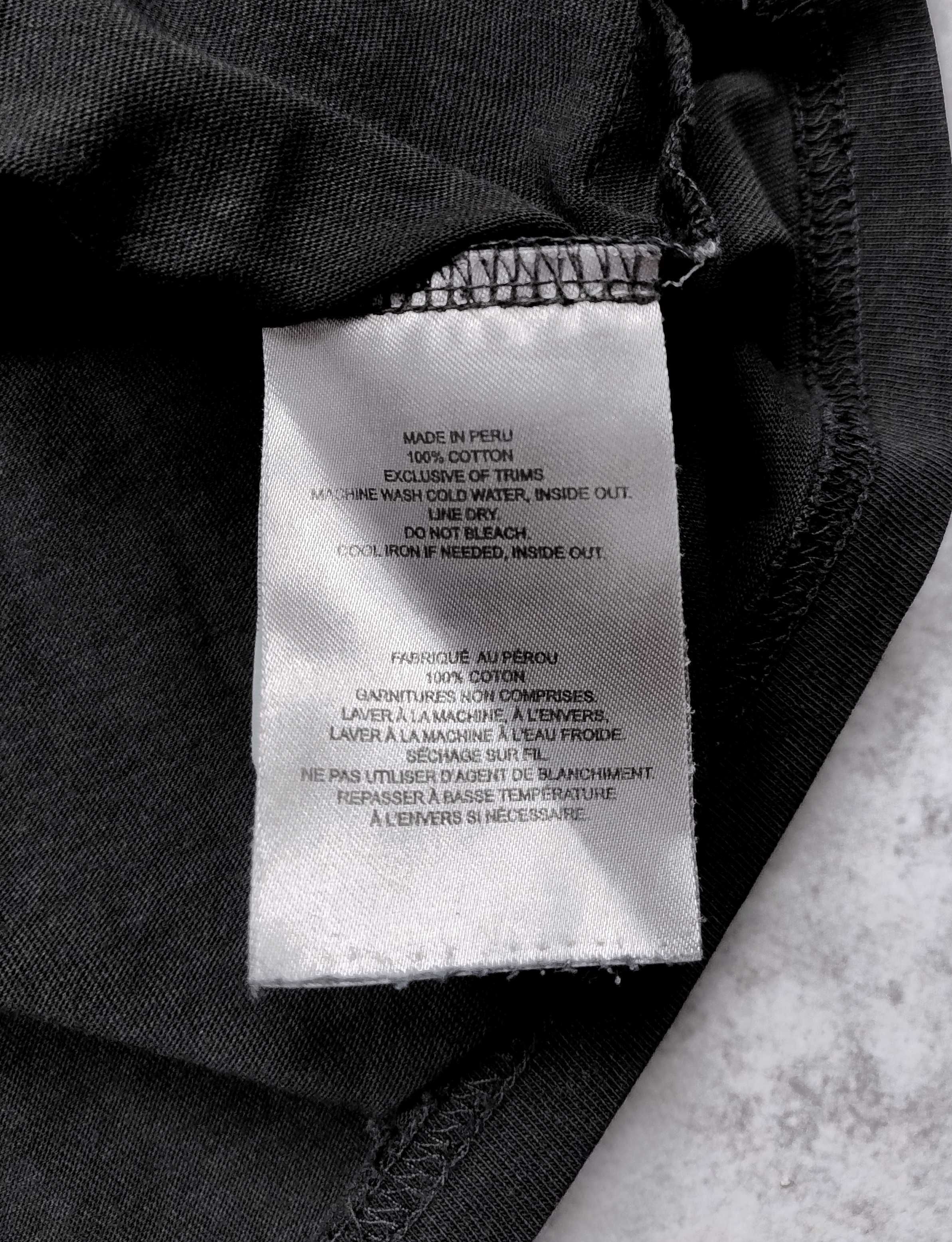 Czarny t-shirt Moose Knuckles Small Logo quiet luxury M