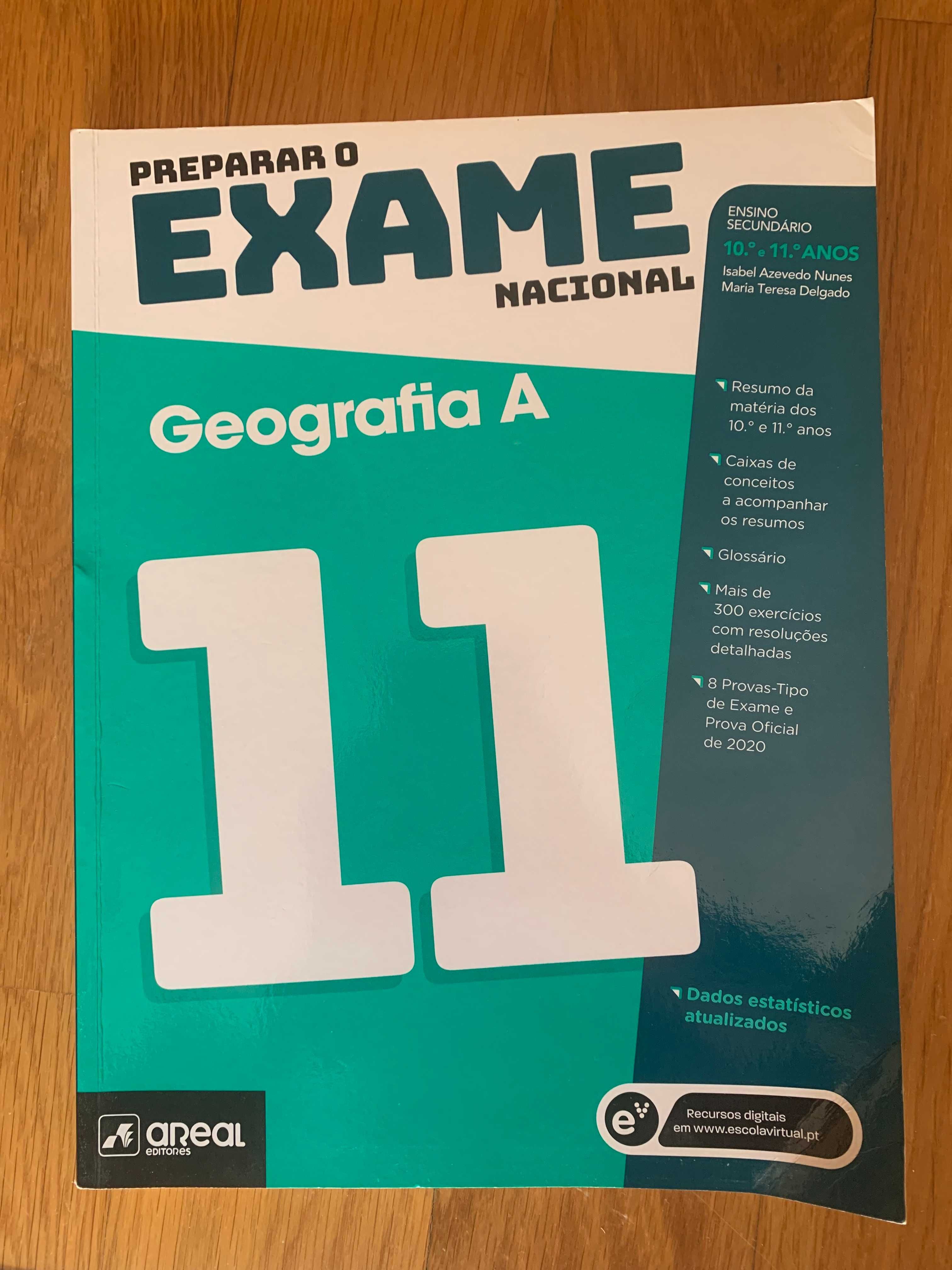 Preparar exame nacional Geografia A 11º, Como NOVO