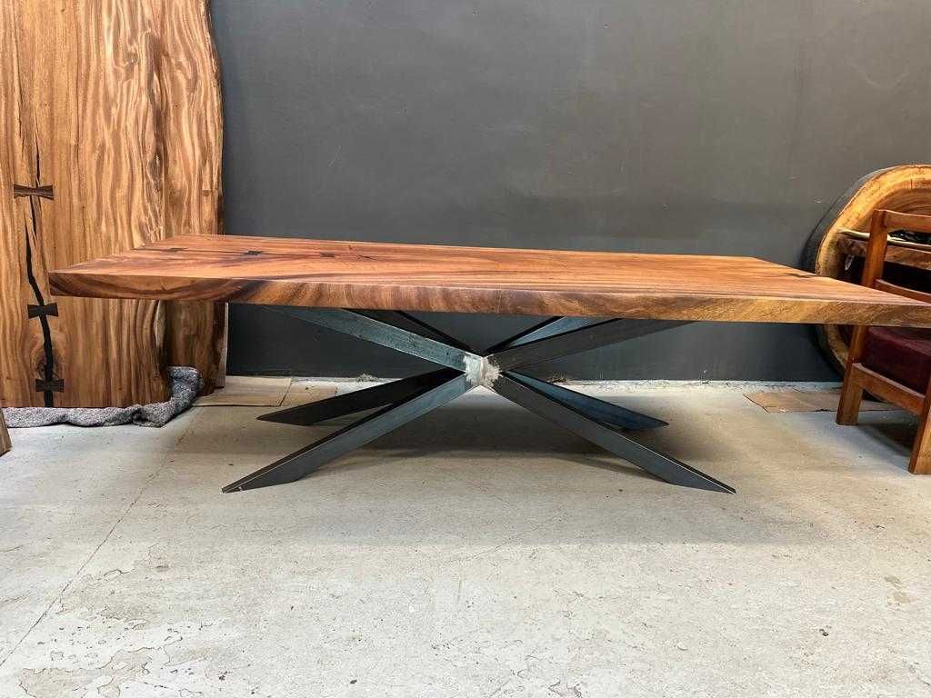 Stół drewniany monolit Suar unikat 250cm