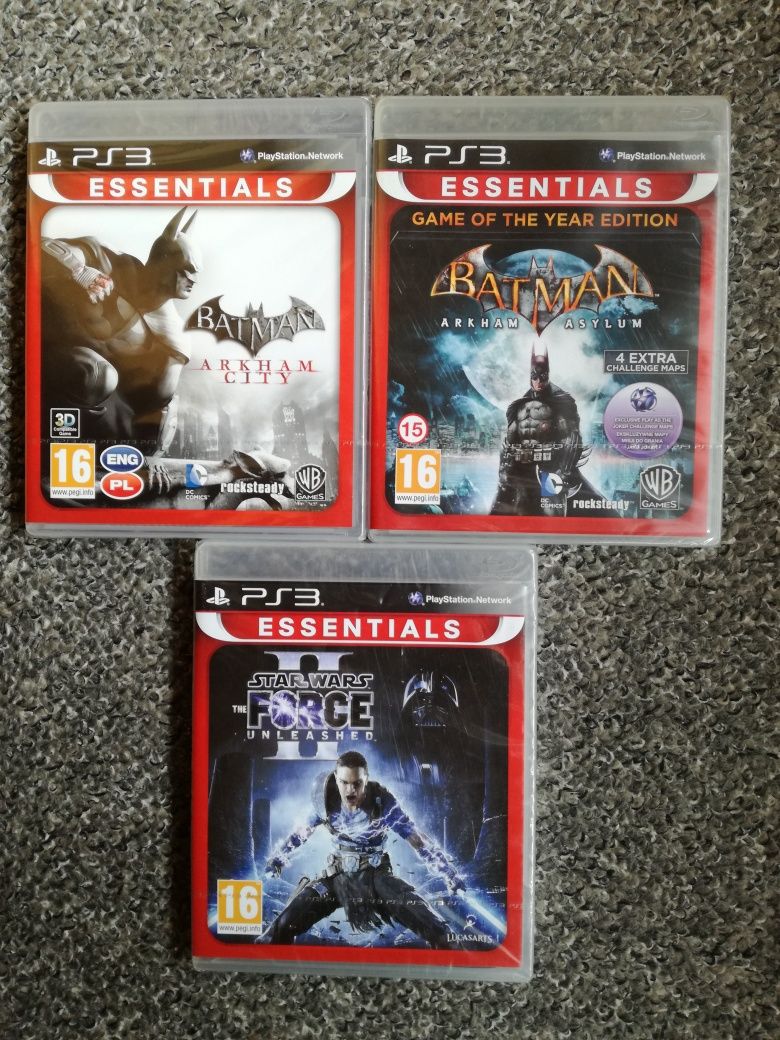 Batman Arkham City + Arkham Asylum GOTY + The Force Unleashed II / PS3