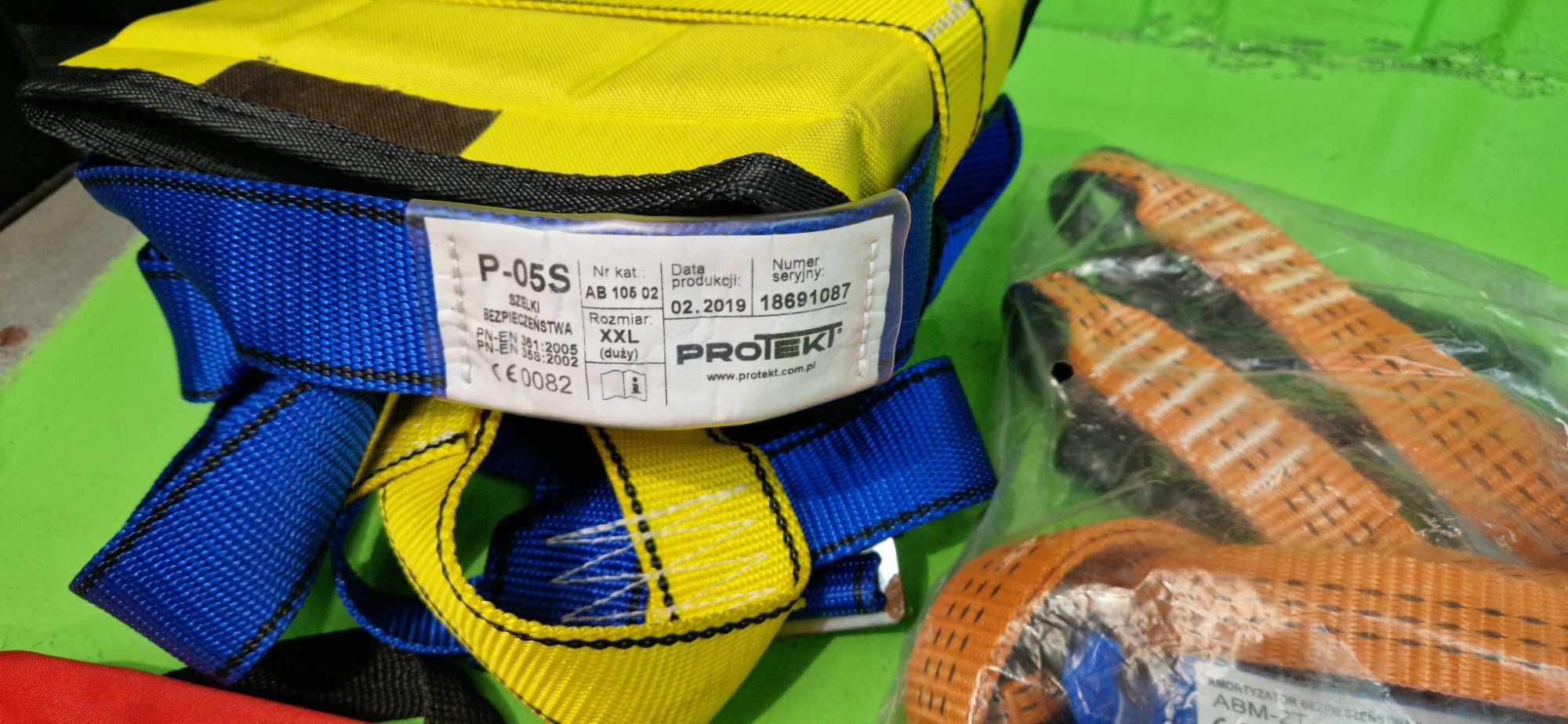 Szelki bezpieczeństwa Protekt P-05S XXL + linka ABM-2T | NOWE!