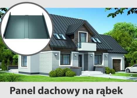 Panel dachowy, na rąbek, panel elewacyjny, blacha na rąbek, na klik