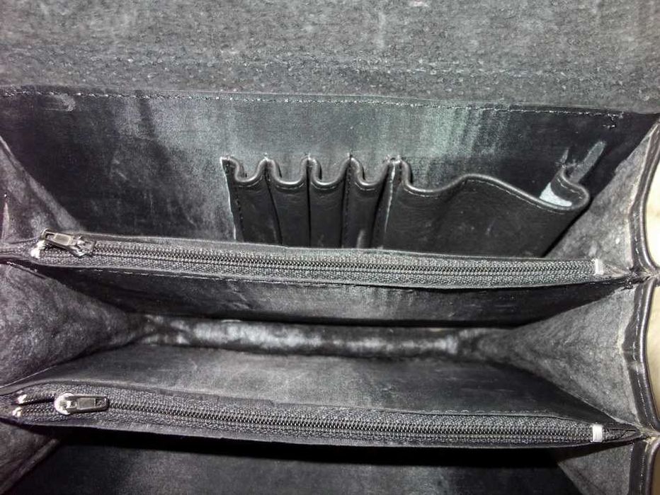 Мужская барсетка кожа, кожзам классическая