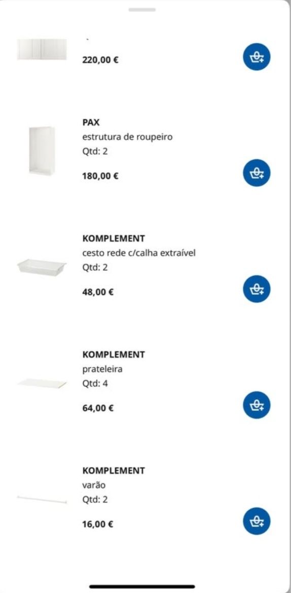 Roupeiro/Armário IKEA