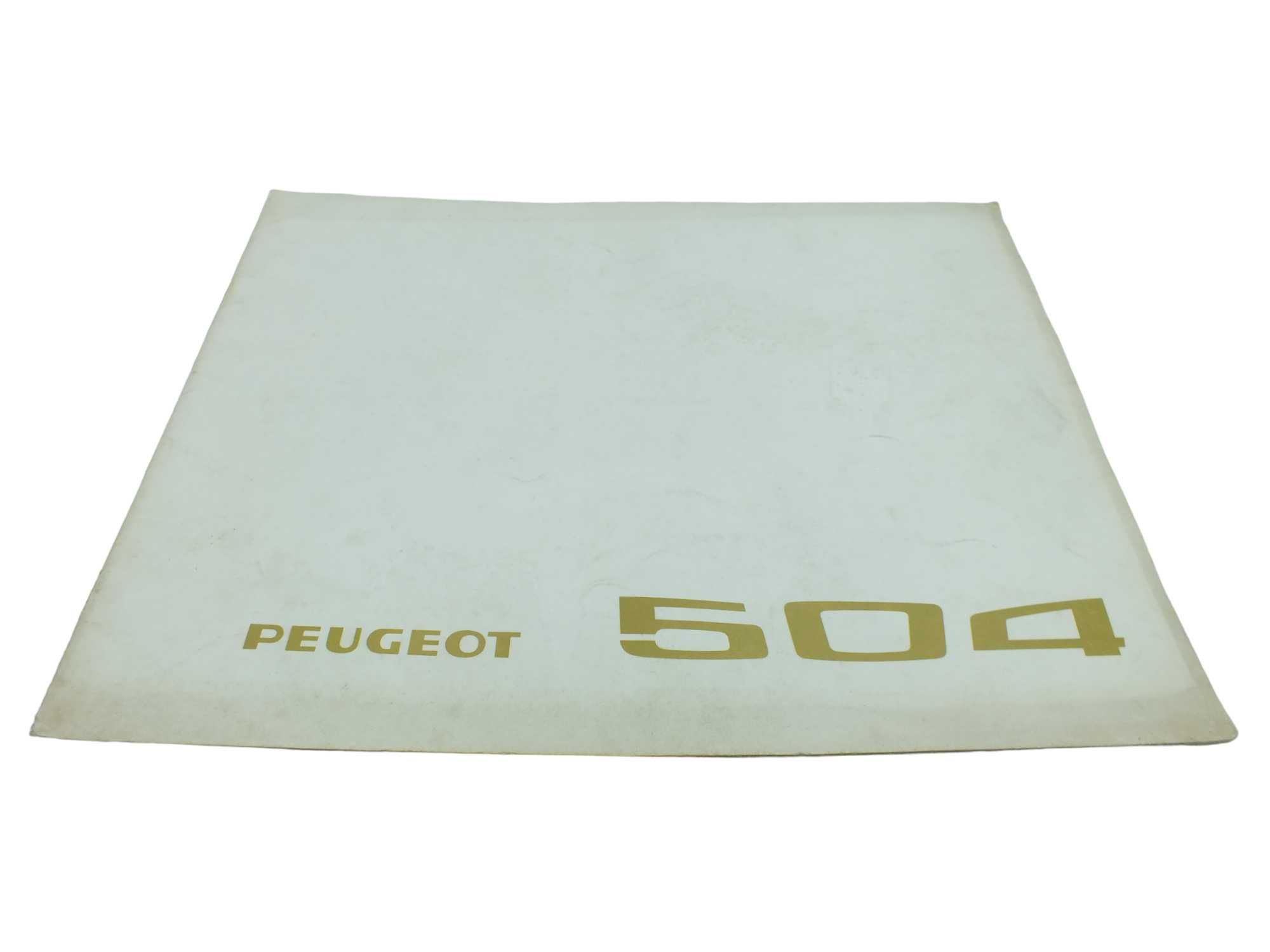 Folder prospekt reklamowy PEUGEOT 504 L