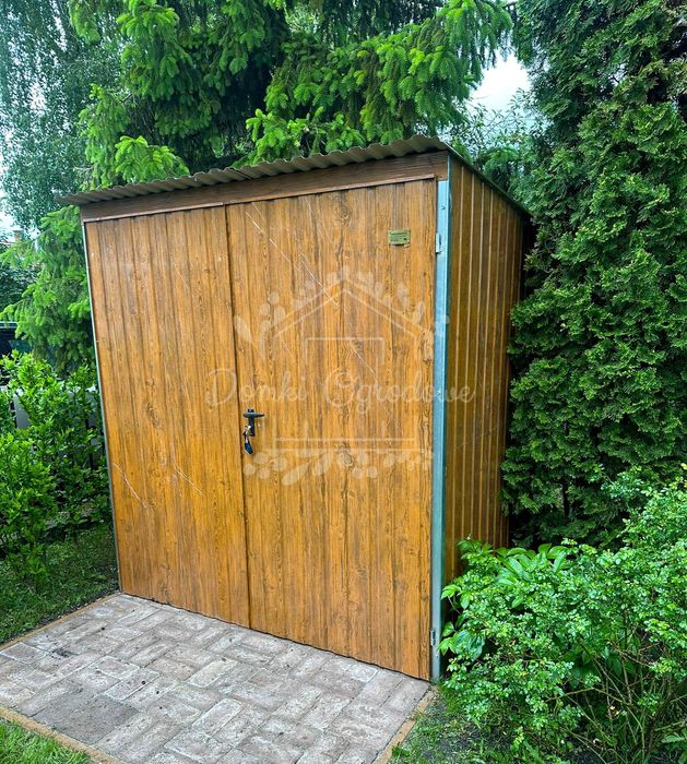 Schowek - domek ogrodowy 1,8x2,5  jasny orzech - drewnopodobny  ID1046