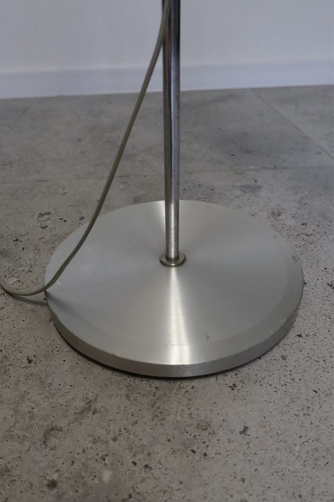 Brązowa szwedzka lampa podłogowa vintage 1960 modern stojąca