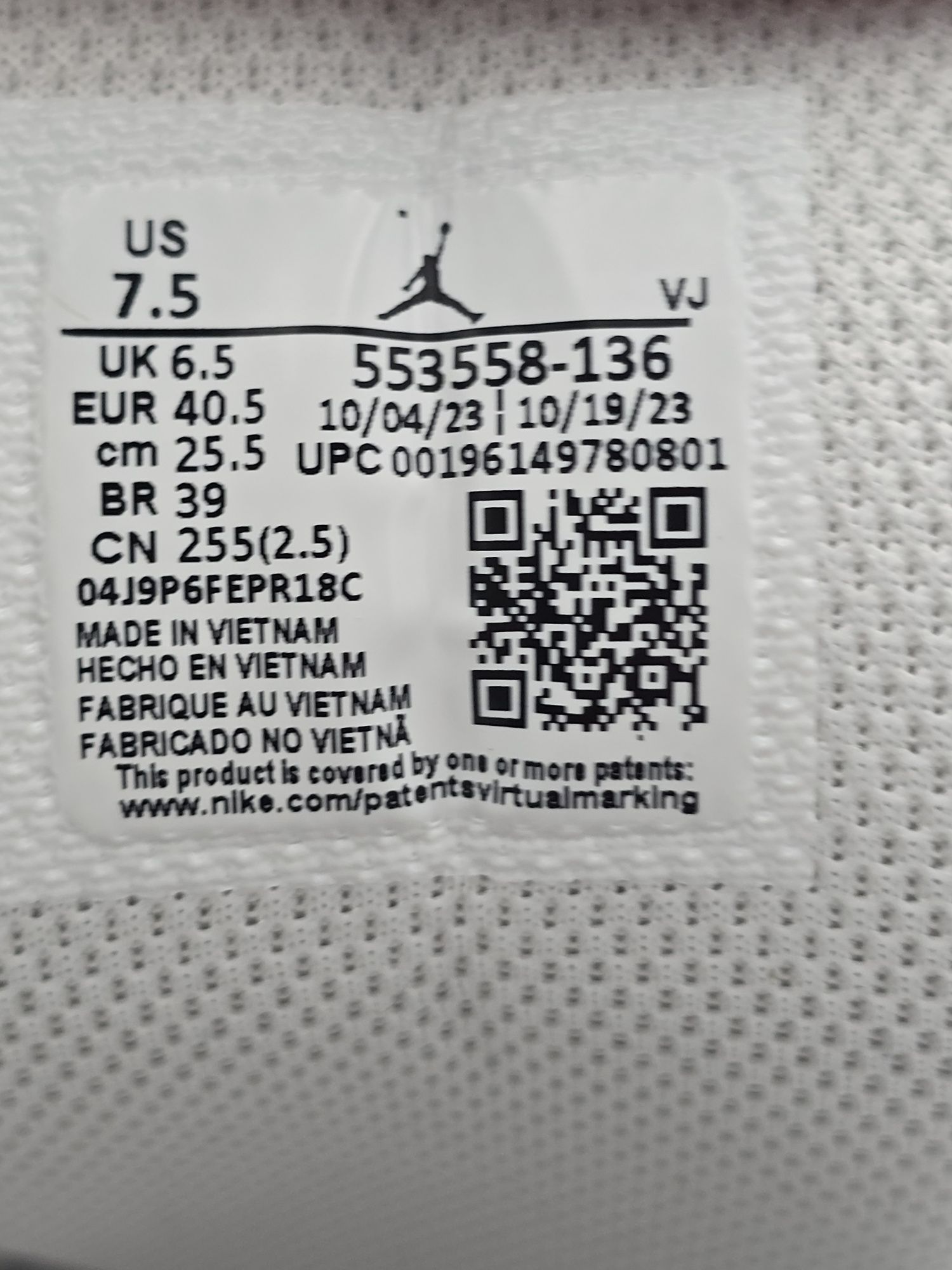 Air Jordan Low rozmiar 40.5, Oryginalne