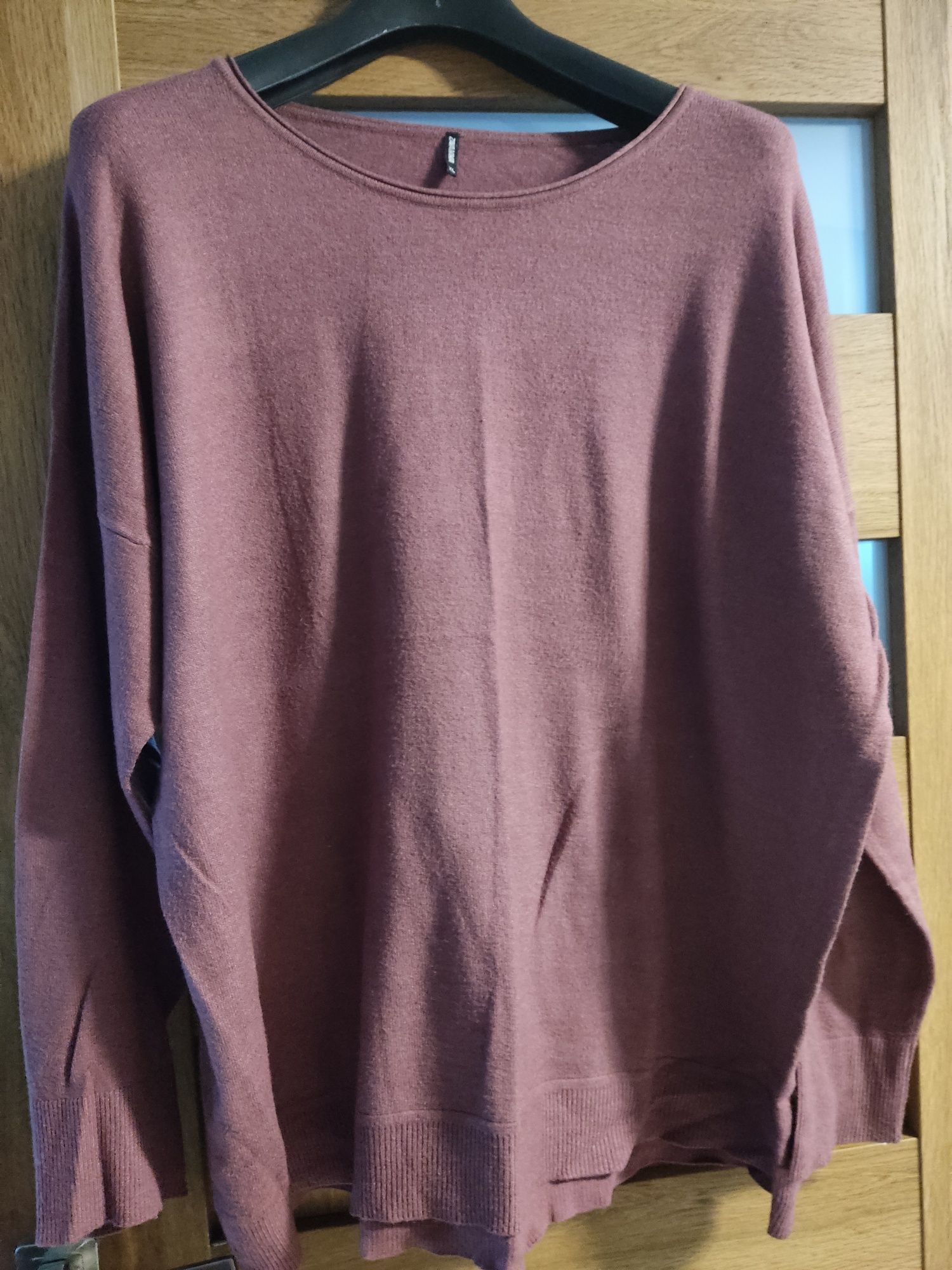 Fioletowy sweter bluzka xl