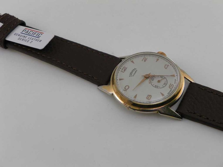 Duzy szwajcarski męski mechaniczny zegarek .. SORNANA 15 kam.