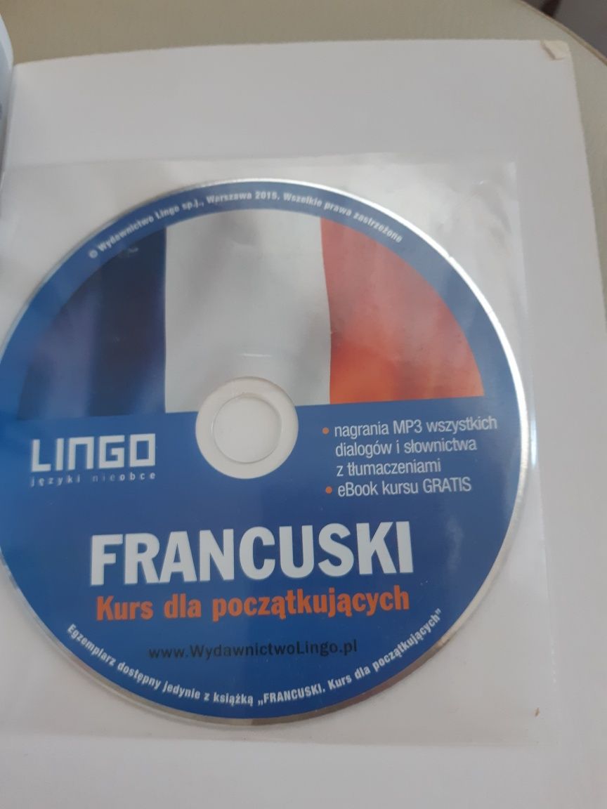 Język  francuski kurs dla początkujących + płyta  CD