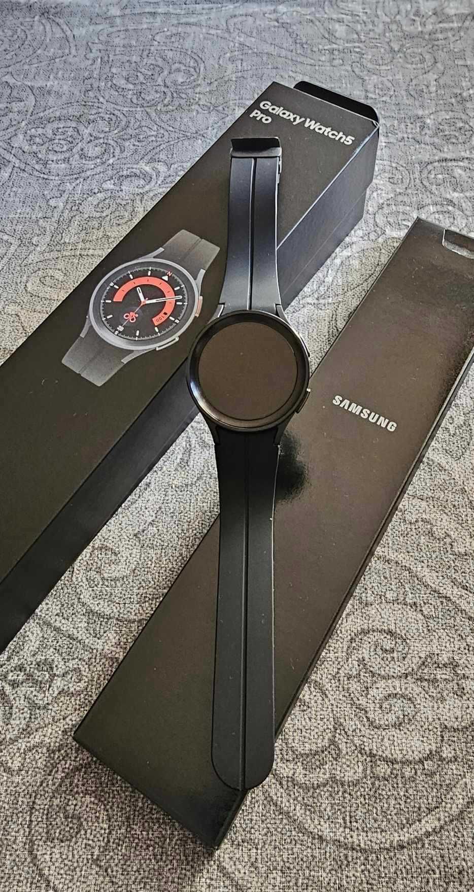 Nowy smartwatch Samsung Galaxy Watch5 Pro BT 45 Black Tytanium