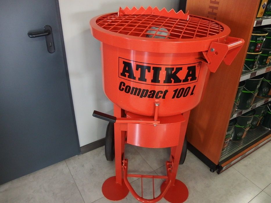 Betoniarka mieszalnik do betonu zaprawy kleju tynku ATIKA Compact 100L