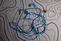 Oryginalne słuchawki Sony MDR-EX15AP z mikrofonem – niebieskie