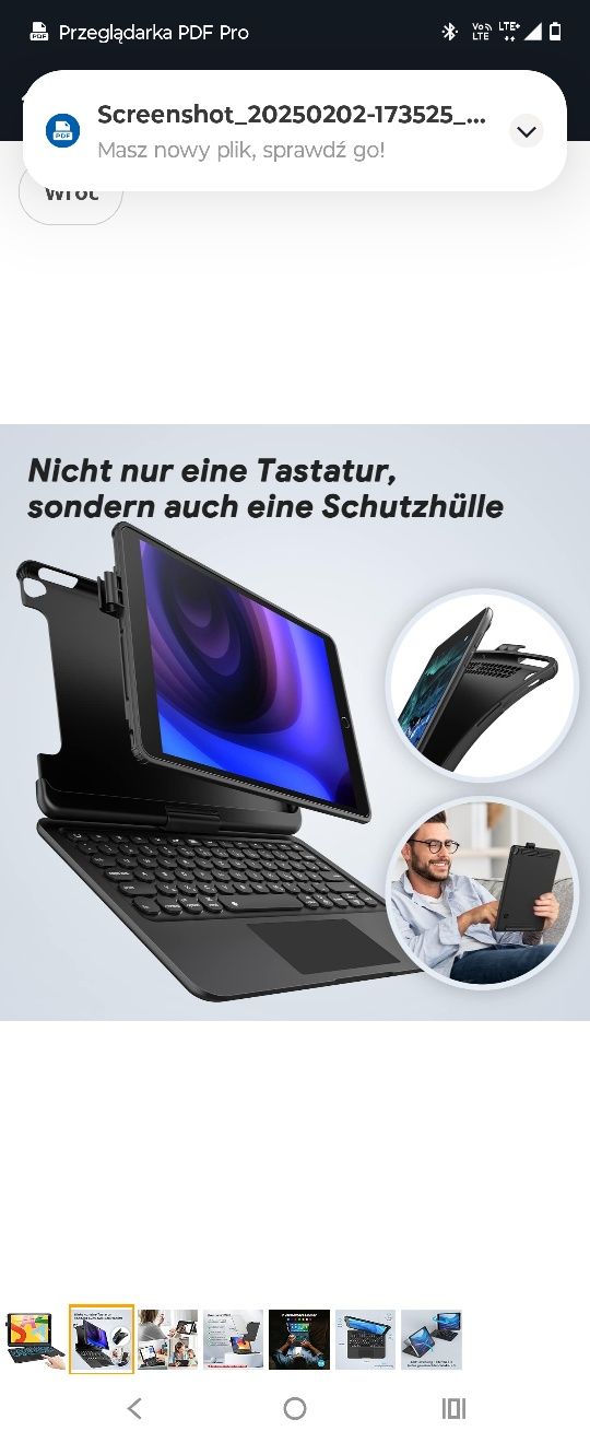 Etui z klawiaturą do IPADA 9